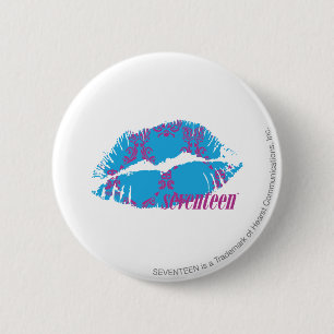 Macaron Rond 5 Cm Pourpre-Aqua de damassé