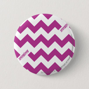 Macaron Rond 5 Cm Pourpre de zigzag