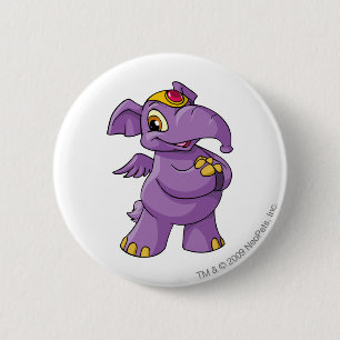 Macaron Rond 5 Cm Pourpre d'Elephante