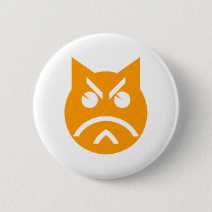 Macaron Rond 5 Cm Poussage Emoji Chat