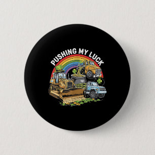 Macaron Rond 5 Cm Poussant Mon Camion Tracteur Jour de la Saint Patr
