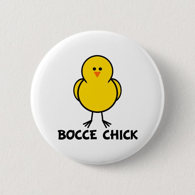 Macaron Rond 5 Cm Poussin de Bocce (Devant)