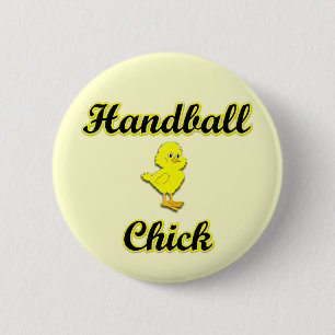 Macaron Rond 5 Cm Poussin de handball