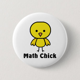 Macaron Rond 5 Cm Poussin de maths