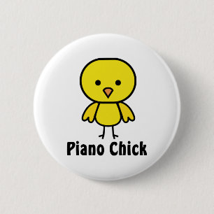 Macaron Rond 5 Cm Poussin de piano