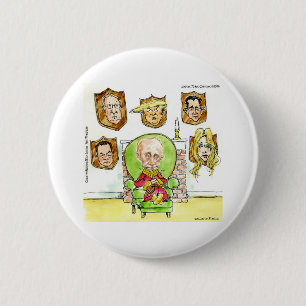 Macaron Rond 5 Cm Poutine le chasseur obtient pas mon président Trum