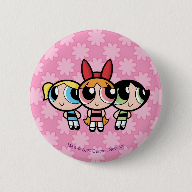 Macaron Rond 5 Cm Powerpuff Girls : Sucre, épices et tout Nice (Devant)