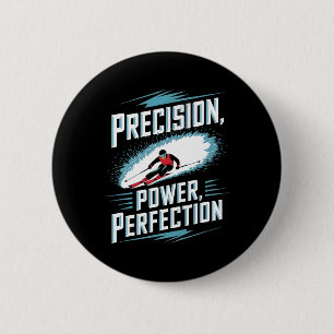 Macaron Rond 5 Cm Précision Puissance Perfection Ski Alpin