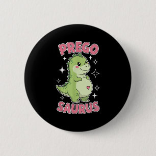 Macaron Rond 5 Cm Pregosaurus Cute Retro Mommy Dinosaur Grossesse An