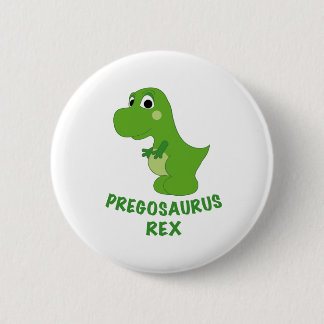 Macaron Rond 5 Cm Pregosaurus Rex Pregnant T-Rex Cute Dinosaur