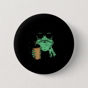 Macaron Rond 5 Cm Premier Jésus Pense Un Café Grenouille Délicieux