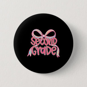 Macaron Rond 5 Cm Premier jour de deuxième année Bundle floral pour