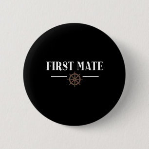 Macaron Rond 5 Cm Premier Officier Pour Amoureux De Bateaux Ou Capit