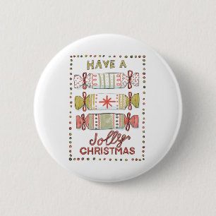 Macaron Rond 5 Cm Prenez un joyeux Noël. Knapp