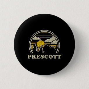 Macaron Rond 5 Cm Prescott Arizona Az T Shirt Vintage Randonnée Mont