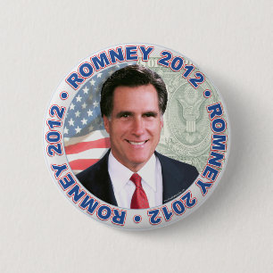 Macaron Rond 5 Cm Président 2012 vitesse de Mitt Romney