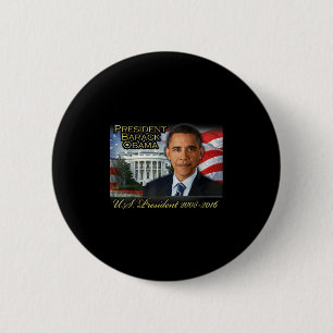 Macaron Rond 5 Cm Président Barack Obama 2008-2016 Président des Éta