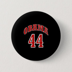 Macaron Rond 5 Cm Président Barack Obama 44 Chemise Faux Jersey 44e