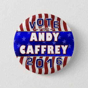Macaron Rond 5 Cm Président d'Andy Caffrey élection 2016 Démocrat