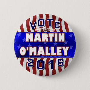 Macaron Rond 5 Cm Président de Martin O'Malley élection 2016
