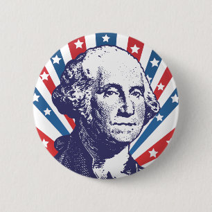 Macaron Rond 5 Cm président George Washington