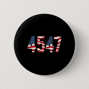 Macaron Rond 5 Cm Président Trump 2024 Vintage 45 47 États-Unis en d