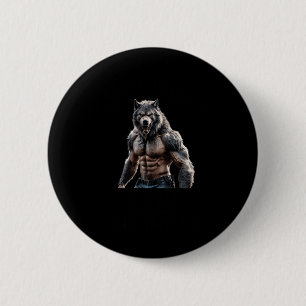 Macaron Rond 5 Cm Preuve Werewolf Que La Taille Ne Sticker