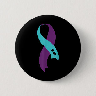 Macaron Rond 5 Cm Prévention du suicide Survivor Ribbon Pro-vie T Sh