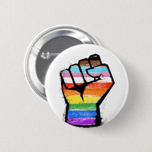 Macaron Rond 5 Cm Pride du progrès inclusif