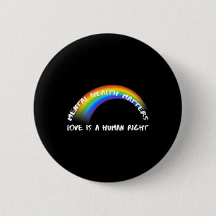 Macaron Rond 5 Cm Pride Lgbtq - L'Amour Est Un Droit Humain