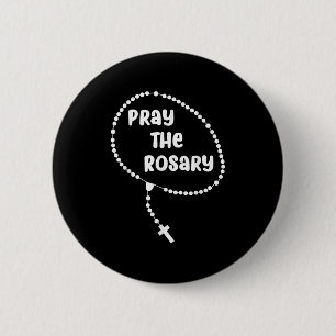 Macaron Rond 5 Cm Priez Inspirationnellement Le Rosaire. La foi dit 