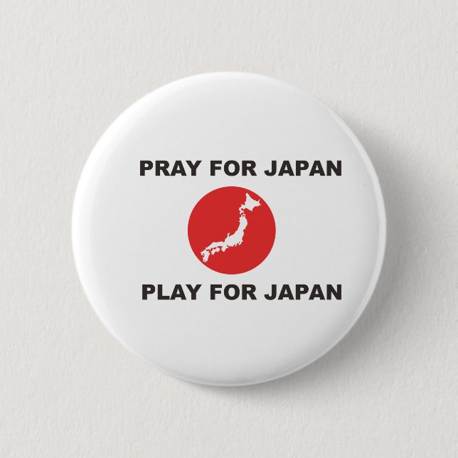 MACARON ROND 5 CM PRIEZ POUR LE JAPON, JEU POUR LE JAPON (Devant)