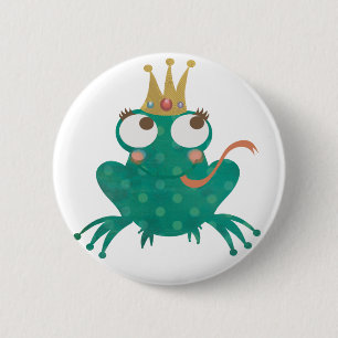 Macaron Rond 5 Cm Prince Pin de grenouille