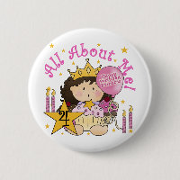 Princess All About Me 4th Birthday Tshirts