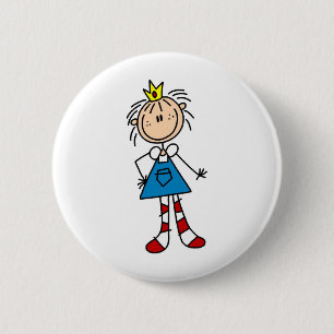 Macaron Rond 5 Cm Princesse Annie Button