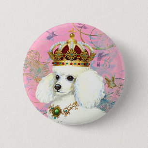 Macaron Rond 5 Cm Princesse aux canicules blanches avec colibris
