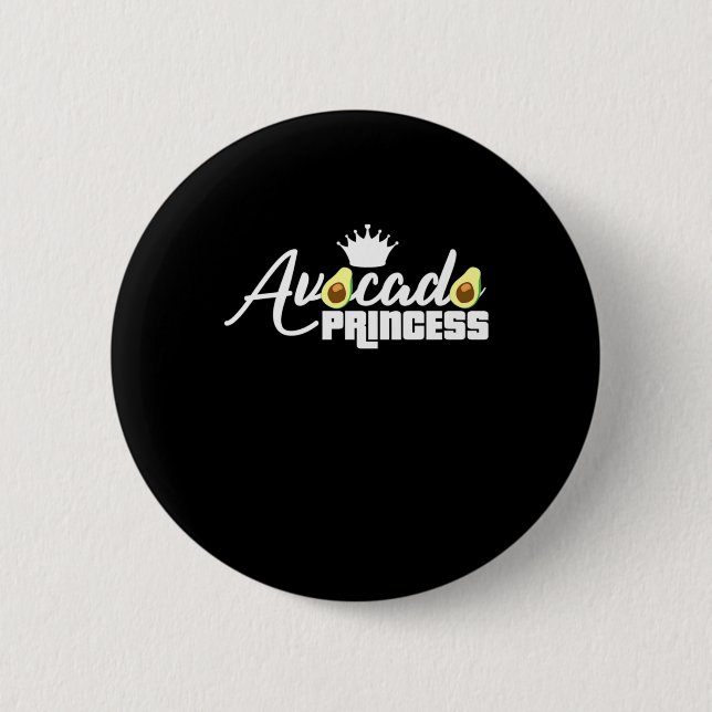 Macaron Rond 5 Cm Princesse Avocado (Devant)