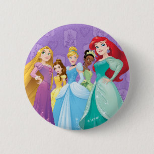Macaron Rond 5 Cm Princesse Disney  Intrépide est la force