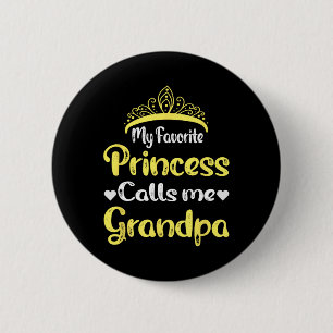 Macaron Rond 5 Cm Princesse Favorite m'appelle grand-père grand-père
