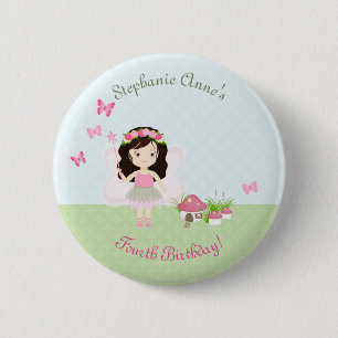 Macaron Rond 5 Cm Princesse Fée des Bois