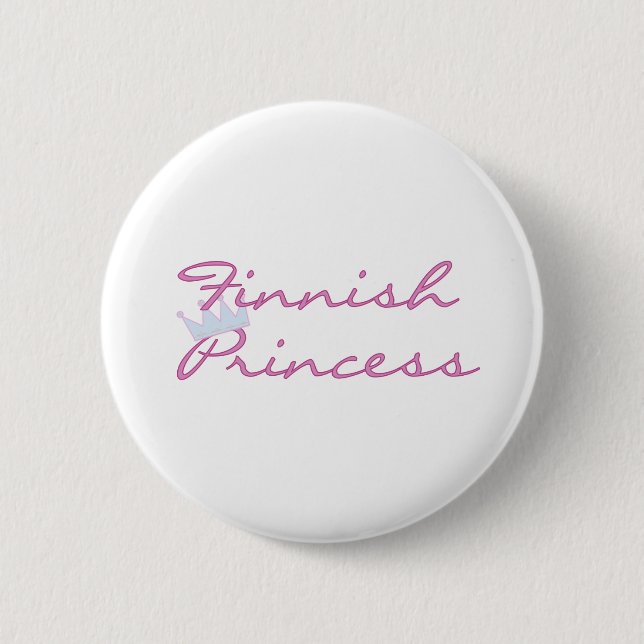 Macaron Rond 5 Cm Princesse finlandaise (Devant)