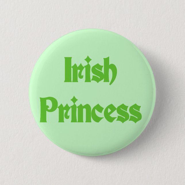 Macaron Rond 5 Cm Princesse irlandaise verte Tshirts et cadeaux (Devant)