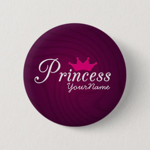 Macaron Rond 5 Cm Princesse Party Button