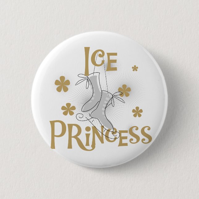 Macaron Rond 5 Cm Princesse Tshirts et cadeaux de glace (Devant)