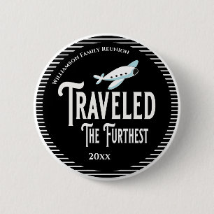 Macaron Rond 5 Cm Prix de Réunion Familiale Voyagé Le Plus Furieux