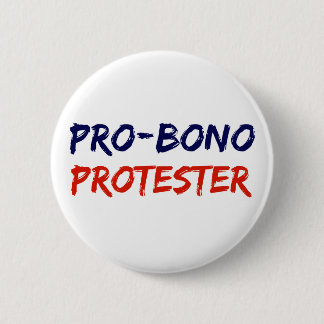 Macaron Rond 5 Cm Pro-Bono bouton de résistance de protestataire