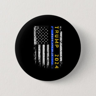 Macaron Rond 5 Cm Pro Trump 47 2024 Retour La Ligne Bleue Bleue Bleu