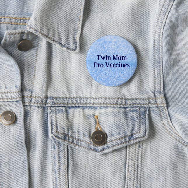 Macaron Rond 5 Cm Pro Vaccin Twin Mom (En situation)