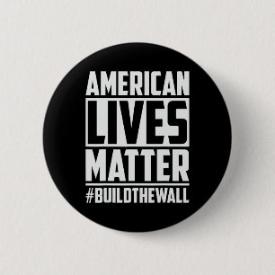 Macaron Rond 5 Cm Problème #buildthewall Trump Usa 2020 Design