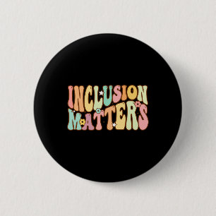 Macaron Rond 5 Cm Problèmes d'inclusion Éducation spéciale Sensibili
